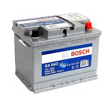 Bosch S4 043 Silver 12 V 62 Ah 540 CCA Akü
